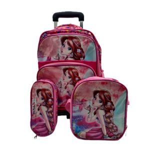 BNB School Bag for Girls, Pink