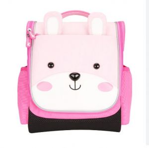 Nohoo Jungle Kids School Bag - Sapiential Bear Pink