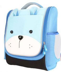 Nohoo Jungle Kids School Bag - Sapiential Bear Blue