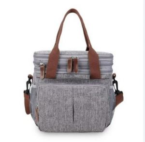 Little Story Insulated Lunch/Bottle Bag - Grey