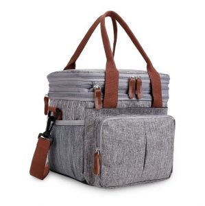 Little Story Insulated Lunch/Bottle Bag - Grey