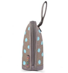 Little Story Insulated Bottle Bag - Polka Brown