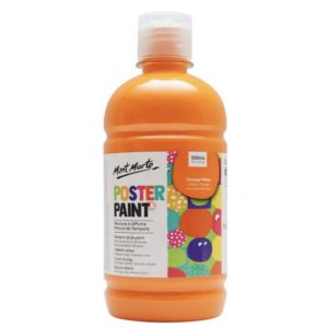 Mont Marte, Poster Paint, Orange Yellow Color - 500 Ml