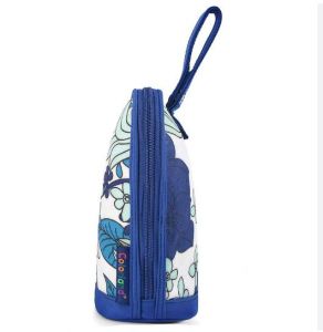 Little Story Insulated Bottle Bag - Floral Blue