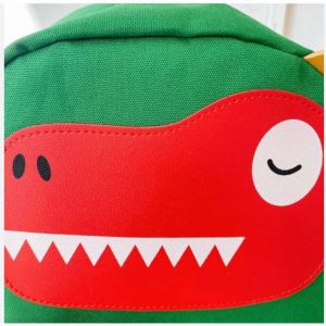 Eazy Kids Steg aurous Dinosaur School Bag-Green