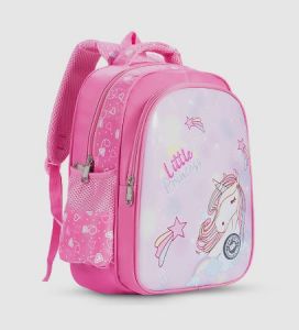 Eazy Kids Princess Unicorn School Bag-Pink