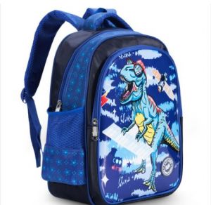 Eazy Kids T-Rex School Bag-Blue