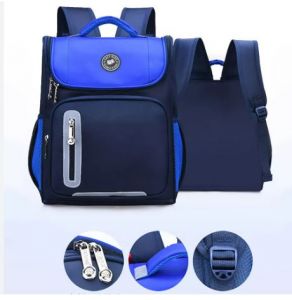 Eazy Kids Ergonomic School Bag-Blue