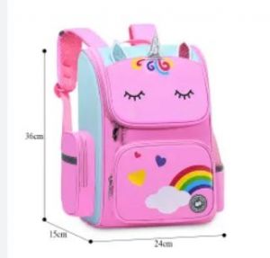 Eazy Kids 3D Unicorn Fashion School Bag-Pink