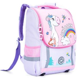 Eazy Kids School Bag Unicorn - Purple + Pink