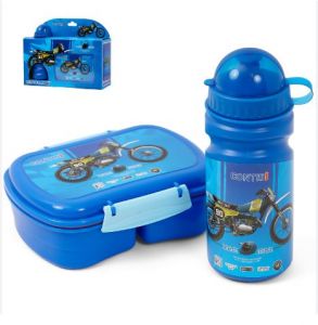 Eazy Kids Lunch Box wt Bottle - Blue