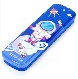 Eazy Kids Pencil Box -Astronaut wt Satellite