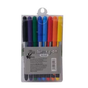 Flex office Fineliner FO-FL01, 8pcs 