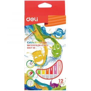 Deli 12 Water Colour Pencils, C00700