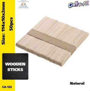 Natural wooden sticks – 50pcs