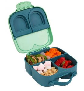 Eazy Kids Bento Lunch Box w/t handle- Green