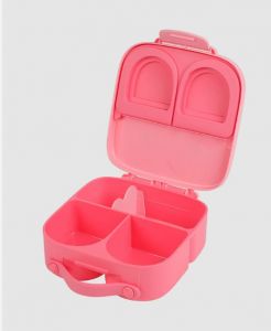 Eazy Kids Bento Lunch Box w/t handle- Pink