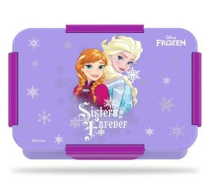 Disney Frozen Princess 1 / 2 / 3/ 4 Compartment Convertible Bento Lunch Box - Purple