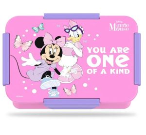 Disney Minnie Mouse 1 / 2 / 3/ 4 Compartment Convertible Bento Lunch Box - Pink