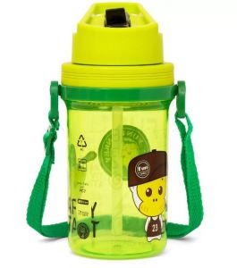 Eazy Kids Water Bottle 500ml wt Straw - Green