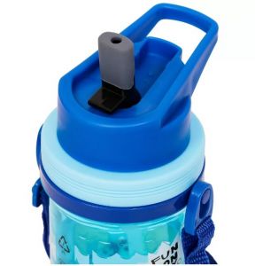 Eazy Kids Water Bottle 500ml wt Straw - Blue