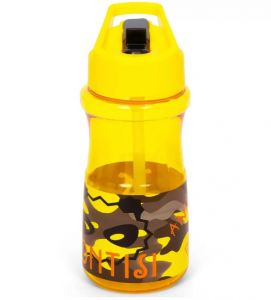 Eazy Kids Water Bottle 500ml wt Straw - Yellow