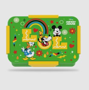 Disney LOL Mickey Mouse 1 / 2 / 3/ 4 Compartment Convertible Bento Lunch Box - Green