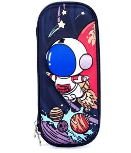 Eazy Kids 3D Astronaut Pencil Case-blue