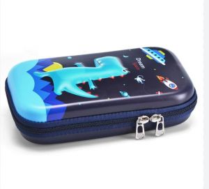 Eazy Kids Dinosaur XL Pencil Case-Blue 