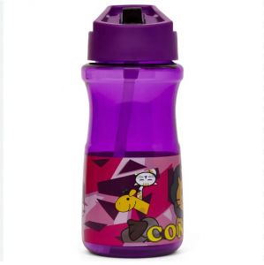 Eazy Kids Water Bottle 500ml wt Straw - Purple