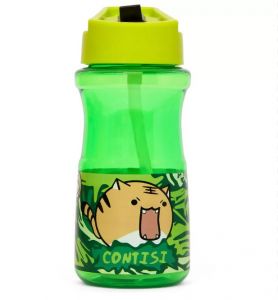 Eazy Kids Water Bottle 500ml wt Straw - Green