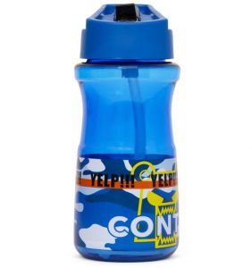 Eazy Kids Water Bottle 500ml wt Straw - Blue