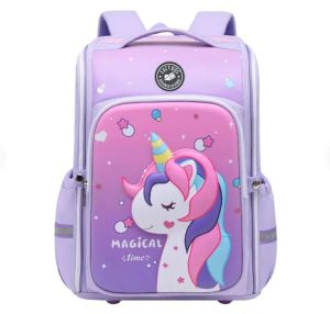 Eazy Kids - Back to School - 16" Magical Unicorn School Backpack - Pink