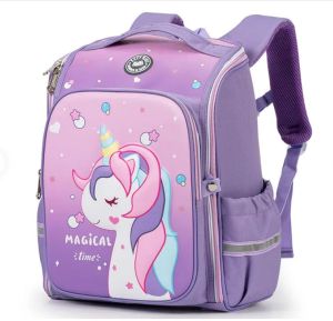 Eazy Kids - Back to School - 16" Magical Unicorn School Backpack - Pink