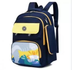 Eazy Kids School Bag Dino w/t Pencil Case -Blue