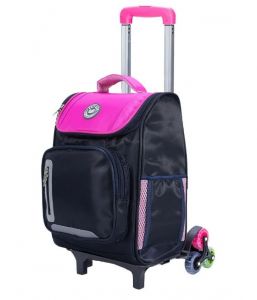 Eazy Kids-Trolley School Bag-Pink