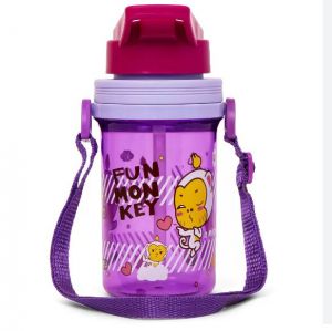 Eazy Kids Water Bottle 500ml wt Straw - Purple