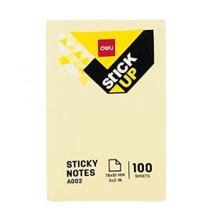 Deli Sticky Notes 100 Sheets, Yellow