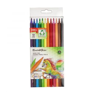 Deli Colored Pencil - 12 Pieces