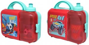 Prima Lunch Box & Bottle Set For Boys, Multicolor