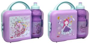 Prima Lunch Box & Bottle Set For Girl, Multicolor