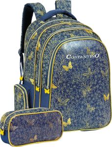 Prima Backpack for Girls with Free Pencil Case-18 Inch