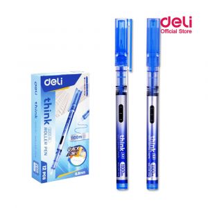 Deli Q300BL Roller Gel Pen, Blue