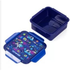 Eazy Kids Lunch Box, Astronauts  - Blue, 650ml