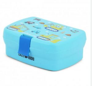 Eazy Kids Bento Lunch Box - Construction Blue