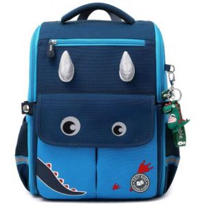 Eazy Kids Dinosaur School Bag-Blue