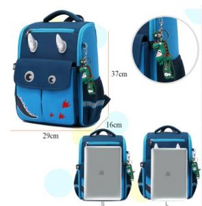 Eazy Kids Dinosaur School Bag-Blue