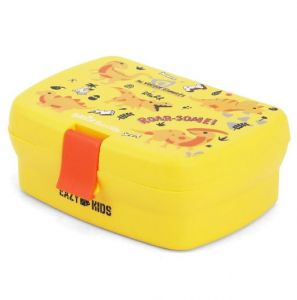 Eazy Kids Bento Lunch Box - Dino Yellow