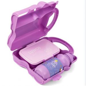 Eazy Kids Lunch Box wt Bottle - Purple