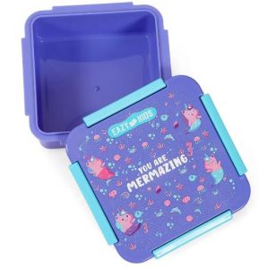 Eazy Kids Lunch Box, Mermaid  - Purple, 650ml